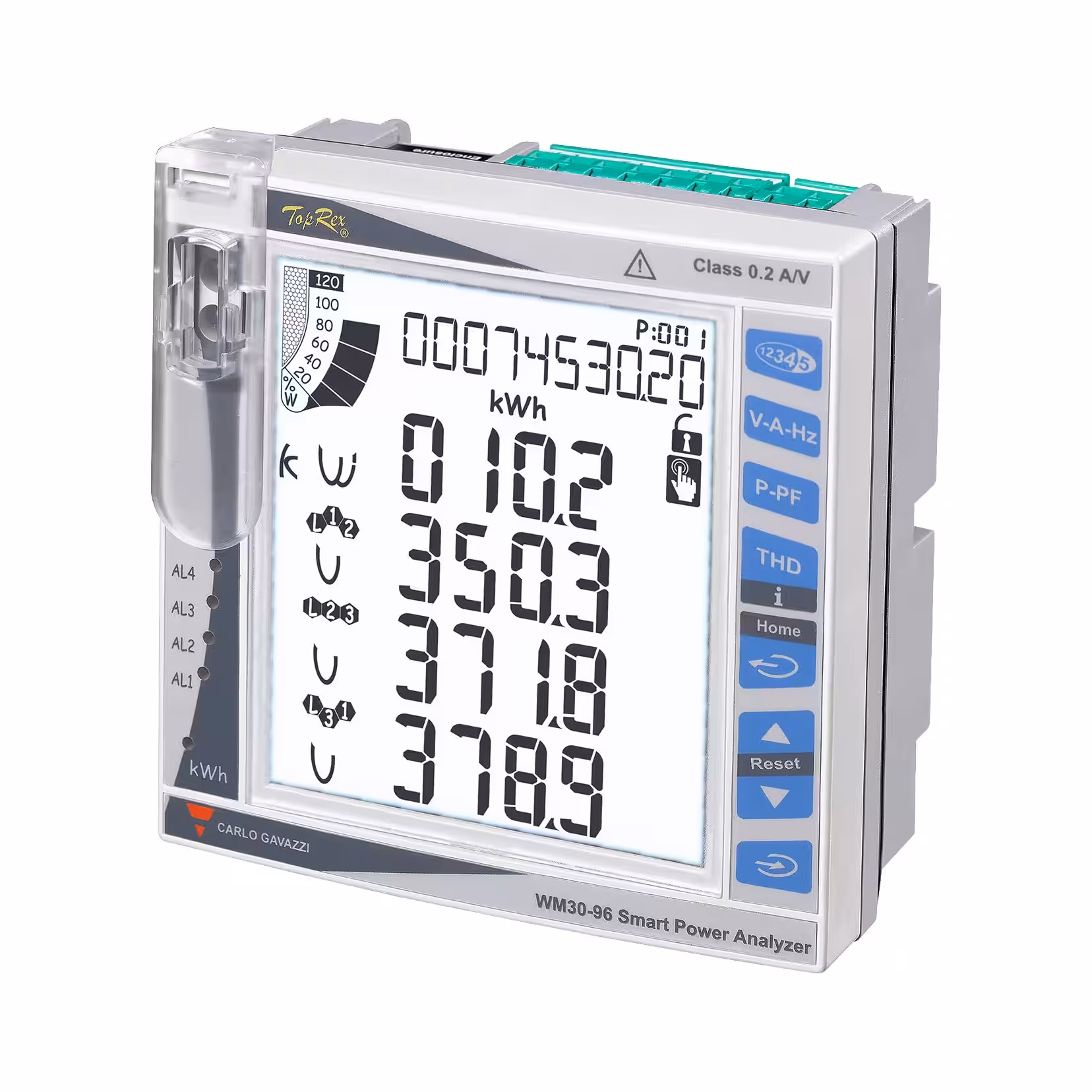 WM30AV53H Carlo Gavazzi Inc. Medidores de panel