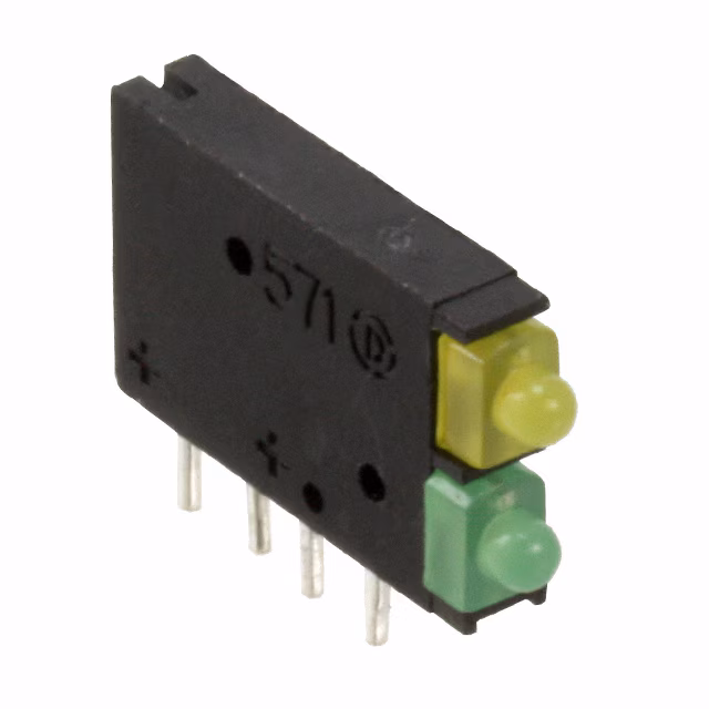 5710132100F Dialight  LED - Indicadores de placa de circuito Matrices Barras de luz Gráficos de barras
