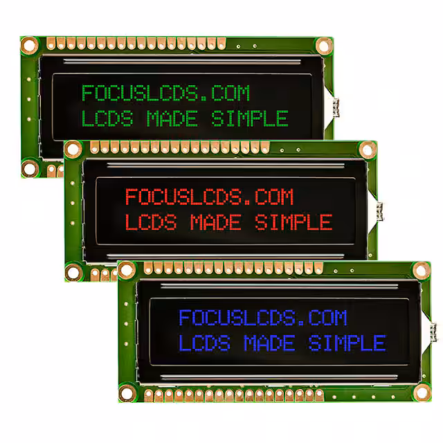 C162ALBFGS16WN55PAB Focus LCDs  Modules d'affichage - LCD OLED Caractères et Numériques