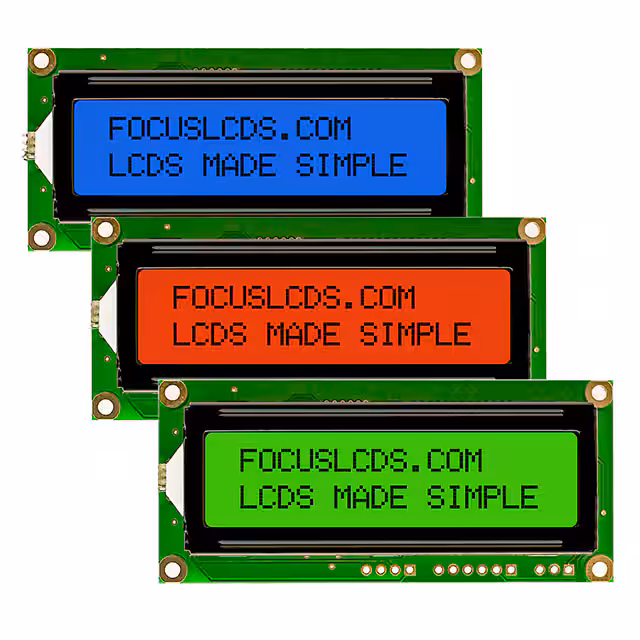 C162ALBFGS16WT55PAB Focus LCDs  Modules d'affichage - LCD OLED Caractères et Numériques