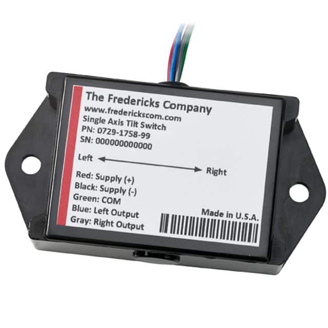 0729-1757-99 The Fredericks Company  Capteurs de mouvement - Interrupteurs d'inclinaison