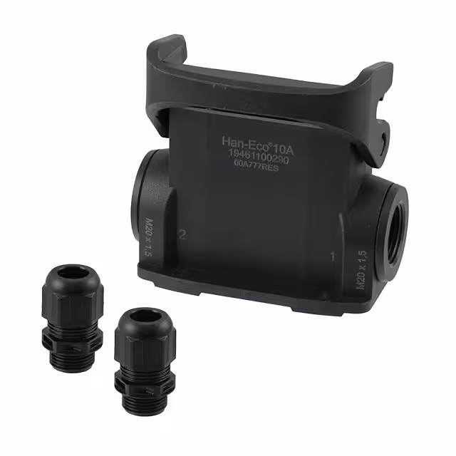 19461100290 HARTING  Carcasas de conectores de alta resistencia, bases y cubiertas