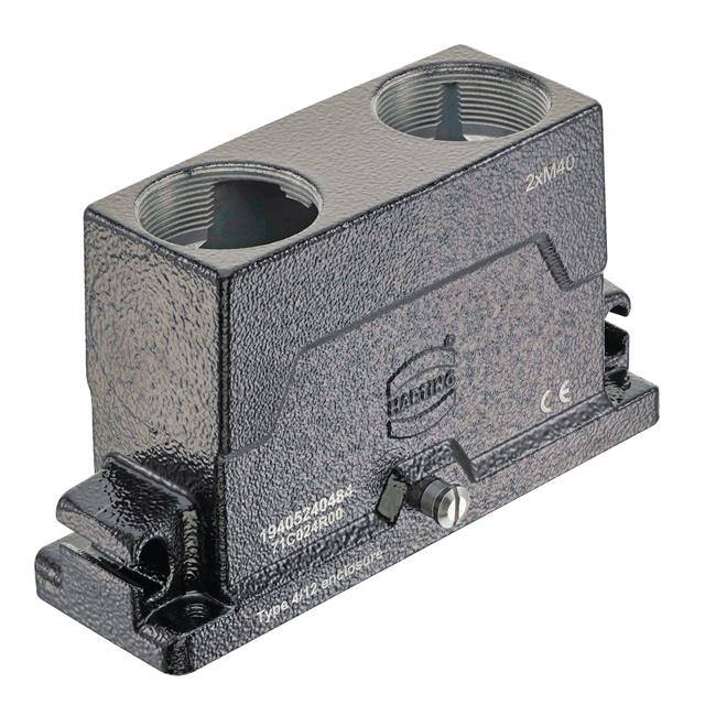 19405240484 HARTING  Alloggiamenti per connettori per impieghi gravosi, cappucci e basi