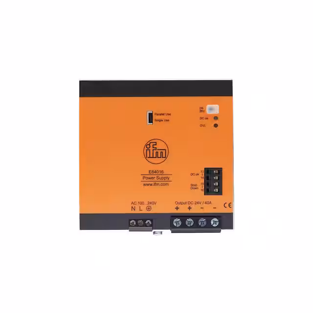 E84016 ifm efector, inc.  Industrial DIN Rail Power Supplies