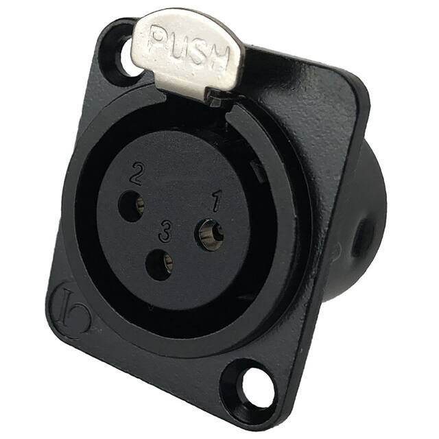 IO-XLR3-F-BK-JL IO Audio Technologies  Assemblages de connecteurs circulaires
