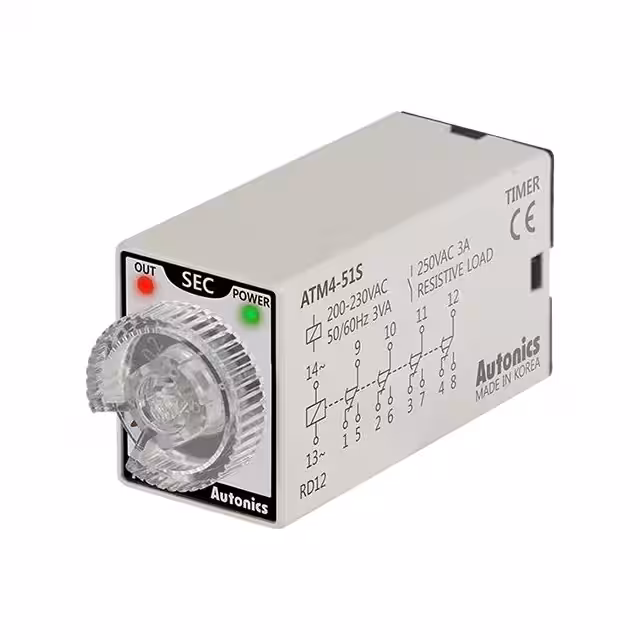 ATM4-51S Autonics Relés de retardo de tiempo