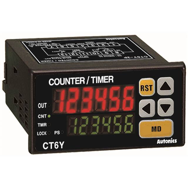 CT6Y-1P4T Autonics Compteurs de panneaux - Compteurs horaires