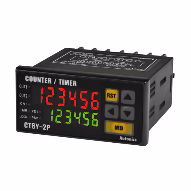 CT6Y-2P4T Autonics Compteurs de panneaux - Compteurs horaires