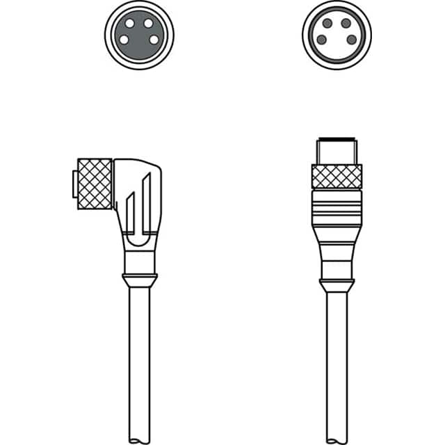 KDS U-M84WM84A-V2111-006 Leuze  Sensor Cable - Assemblies