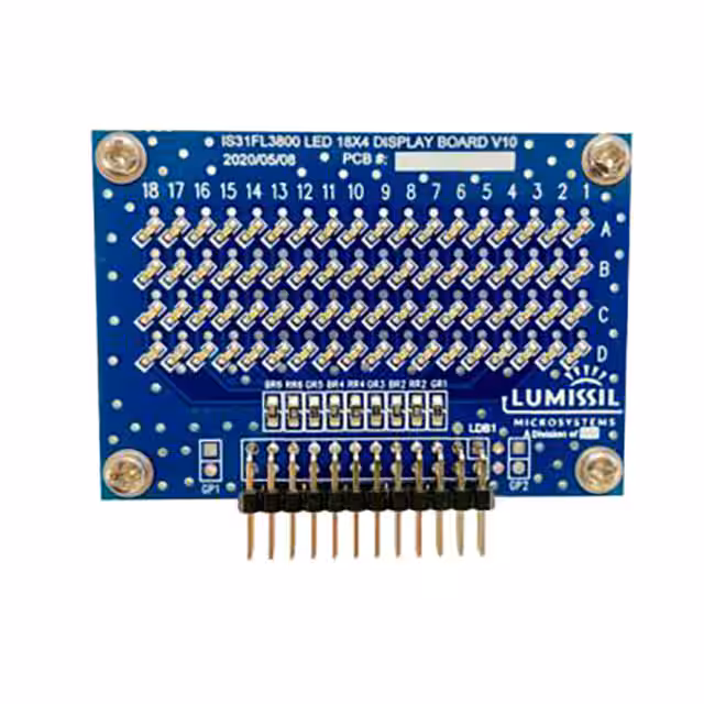 IS31FL3800-QFLS3-EB Lumissil Microsystems  Cartes d'évaluation - Pilotes LED