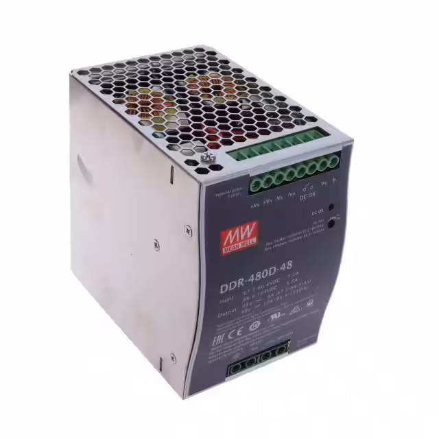 DDR-480D-48 MEAN WELL USA Inc.  Industrial DIN Rail Power Supplies