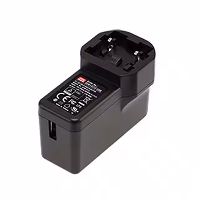 GEM12I05-USB MEAN WELL USA Inc.  Adaptateurs muraux de bureau CA CC