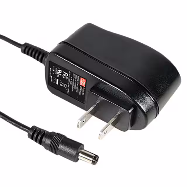 GSM06U09-P1J MEAN WELL USA Inc.  Adattatori da parete da tavolo CA CC