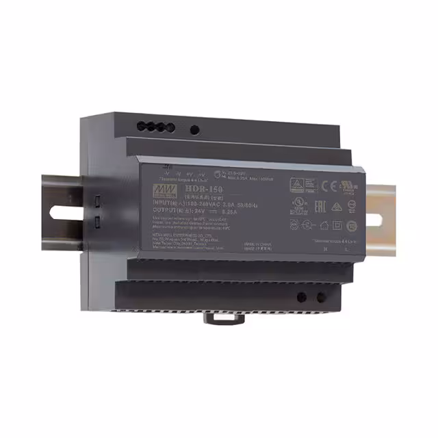HDR-150-12 MEAN WELL USA Inc.  Industrial DIN Rail Power Supplies