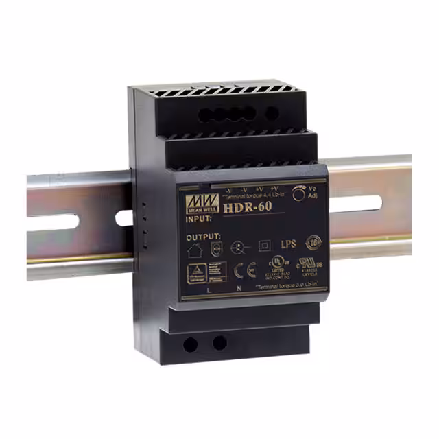 HDR-60-48 MEAN WELL USA Inc.  Fuentes de alimentación industriales para riel DIN