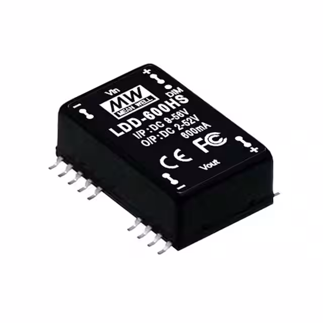 LDD-600HS MEAN WELL USA Inc.  LED Drivers