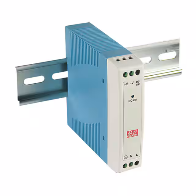 MDR-10-15 MEAN WELL USA Inc.  Industrial DIN Rail Power Supplies