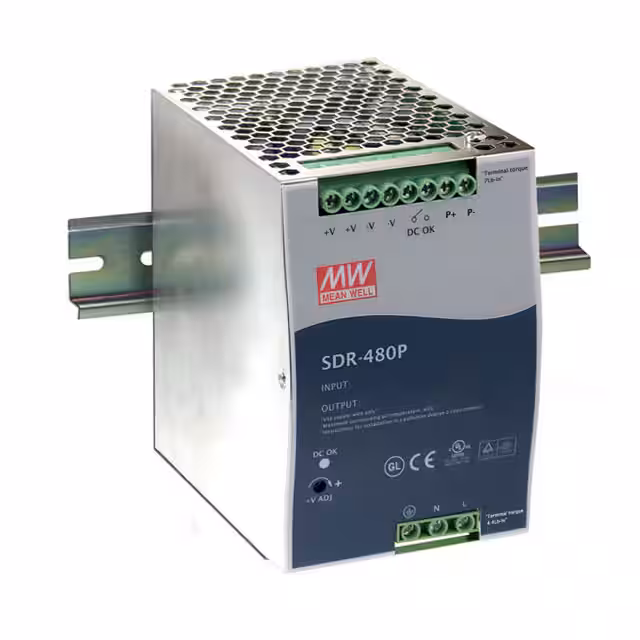 SDR-480P-24 MEAN WELL USA Inc.  Industrial DIN Rail Power Supplies