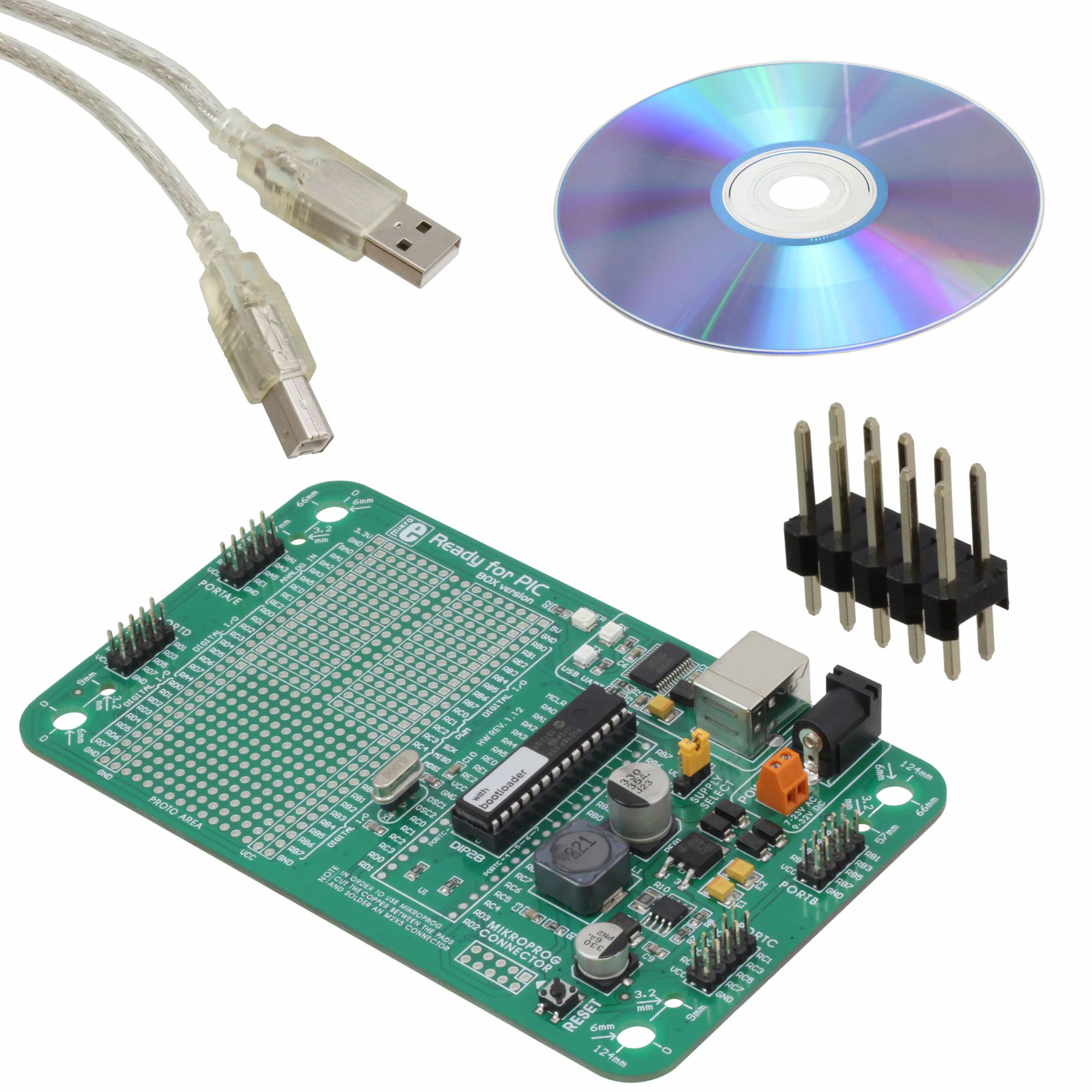 MIKROE-1280 MikroElektronika  Cartes d'évaluation - Embarquées - MCU DSP