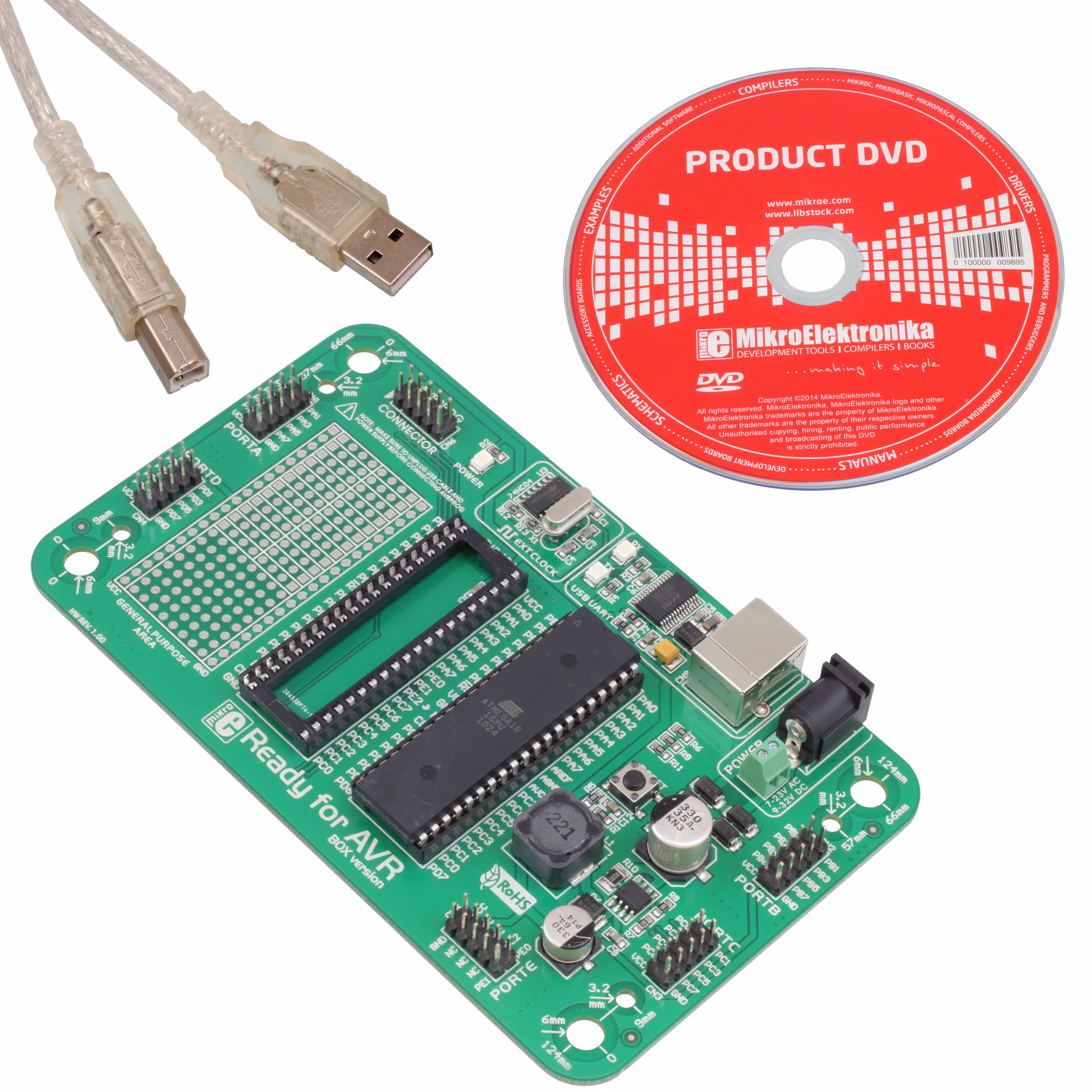 MIKROE-977 MikroElektronika  Cartes d'évaluation - Embarquées - MCU DSP