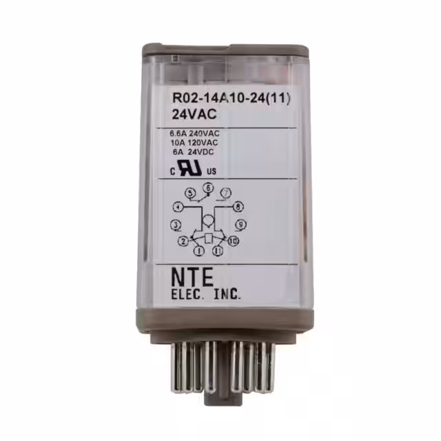 R02-14A10-24 NTE Electronics, Inc  Power Relays Over 2 Amps