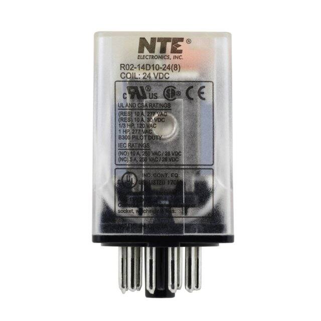 R02-14D10-24 NTE Electronics, Inc  Power Relays Over 2 Amps