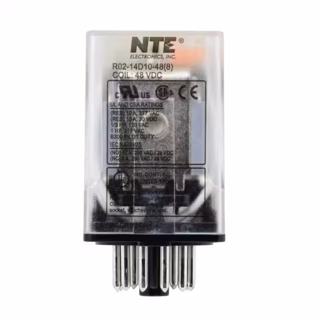 R02-14D10-48 NTE Electronics, Inc  Power Relays Over 2 Amps