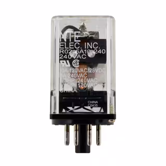 R02-5A10-240 NTE Electronics, Inc  Power Relays Over 2 Amps