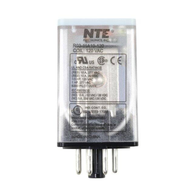 R03-11A10-120 NTE Electronics, Inc  Power Relays Over 2 Amps