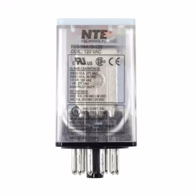 R03-14A10-120 NTE Electronics, Inc  Relés de potencia de más de 2 amperios