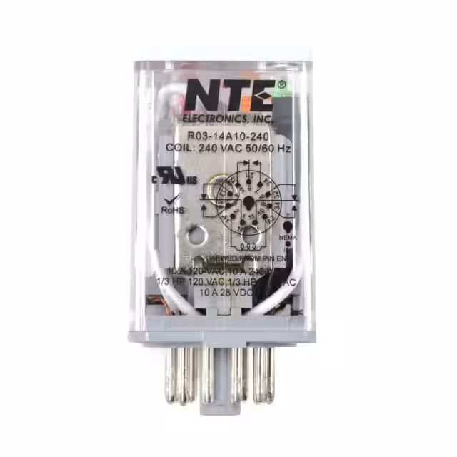 R03-14A10-240 NTE Electronics, Inc  Power Relays Over 2 Amps