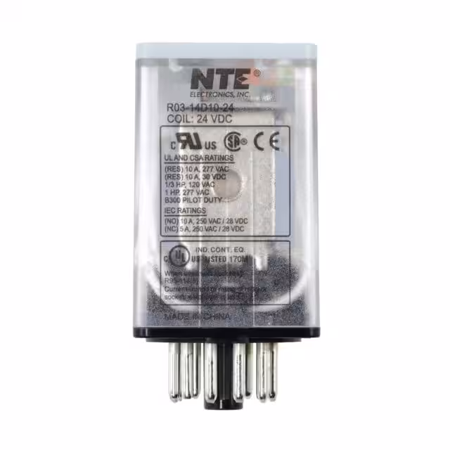 R03-14D10-24 NTE Electronics, Inc  Power Relays Over 2 Amps