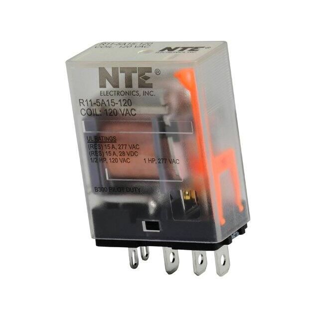 R11-5A15-120 NTE Electronics, Inc  Power Relays Over 2 Amps