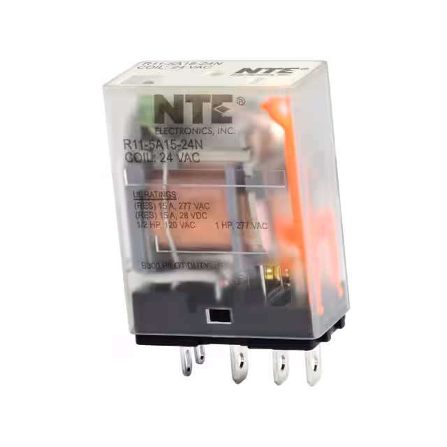 R11-5A15-24N NTE Electronics, Inc  Power Relays Over 2 Amps