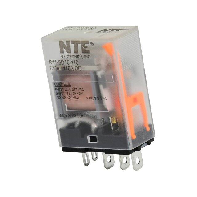R11-5D15-110 NTE Electronics, Inc  Power Relays Over 2 Amps