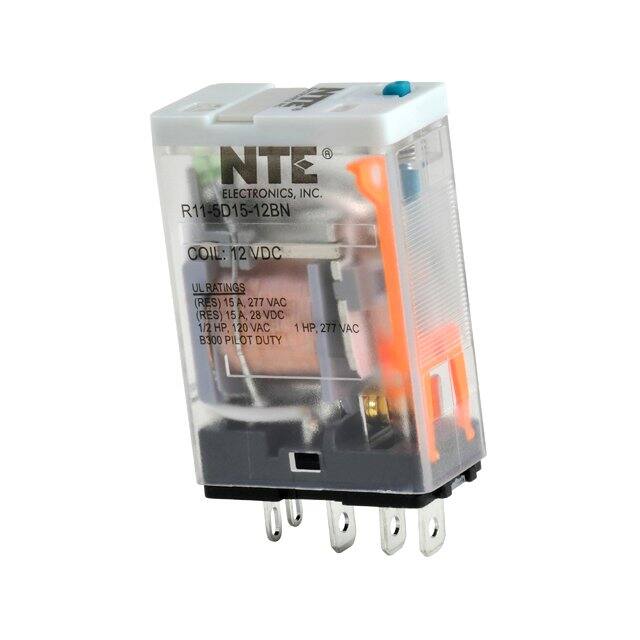 R11-5D15-12BN NTE Electronics, Inc  Relè di potenza oltre 2 Ampere