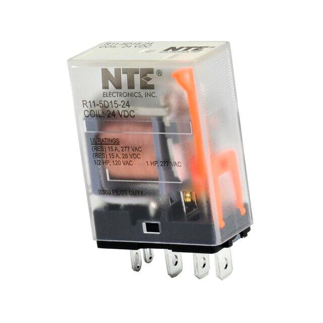 R11-5D15-24 NTE Electronics, Inc  Power Relays Over 2 Amps