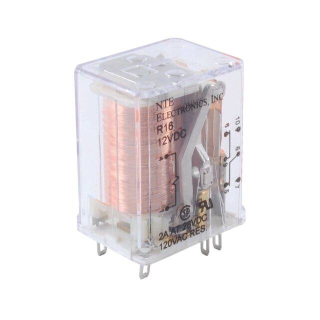 R16-17D5-12 NTE Electronics, Inc  Power Relays Over 2 Amps