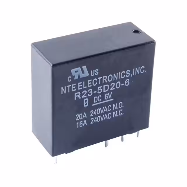 R23-5D20-24 NTE Electronics, Inc  Power Relays Over 2 Amps