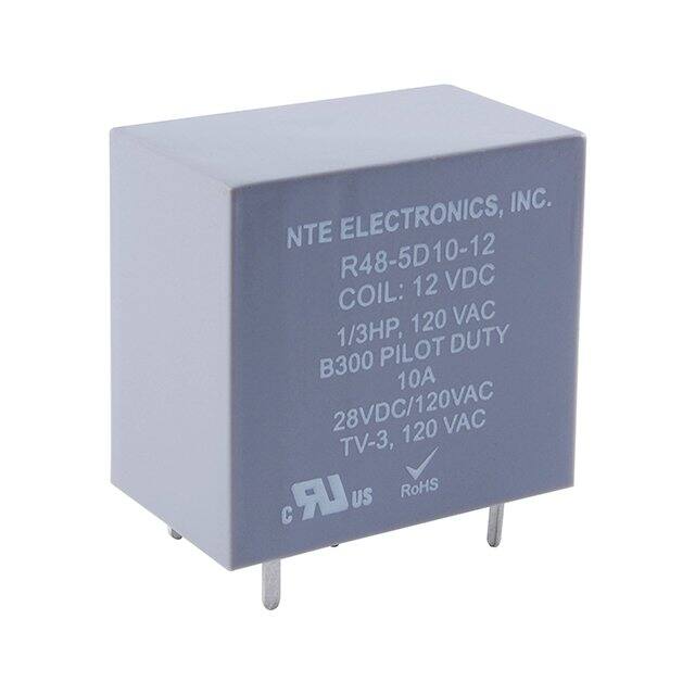 R48-5D5-12L NTE Electronics, Inc  Power Relays Over 2 Amps