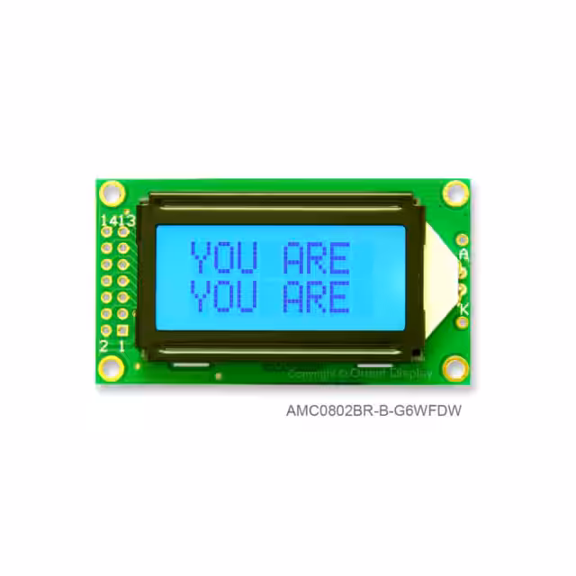 AMC0802BR-B-G6WFDW Orient Display  Modules d'affichage - LCD OLED Caractères et Numériques