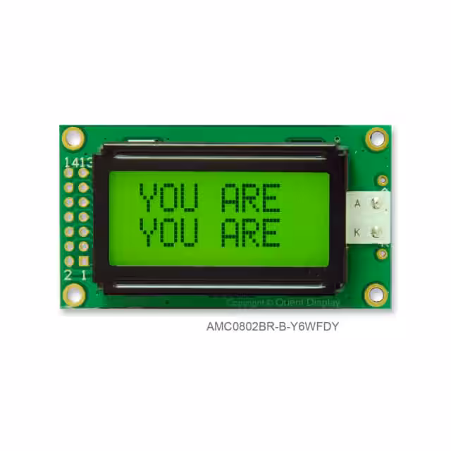 AMC0802BR-B-Y6WFDY Orient Display  Modules d'affichage - LCD OLED Caractères et Numériques