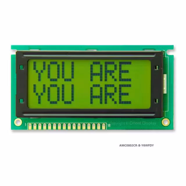AMC0802CR-B-Y6WFDY Orient Display  Modules d'affichage - LCD OLED Caractères et Numériques