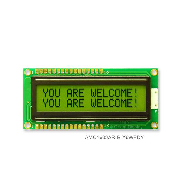 AMC1602AR-B-Y6WFDY Orient Display  Modules d'affichage - LCD OLED Caractères et Numériques