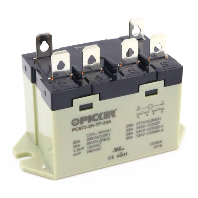 PC673-2A-TF-24A Picker Components  Power Relays Over 2 Amps