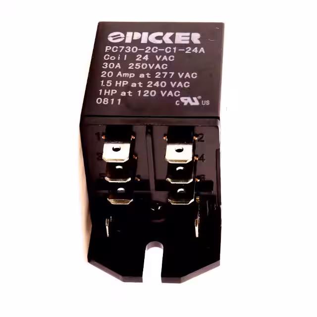 PC730-2C-C1-24A Picker Components  Power Relays Over 2 Amps