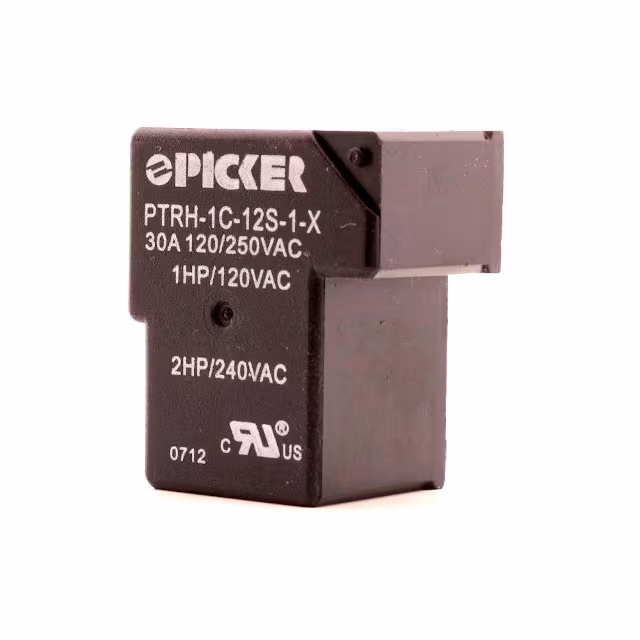PTRH-1C-12S-1-X Picker Components  Power Relays Over 2 Amps