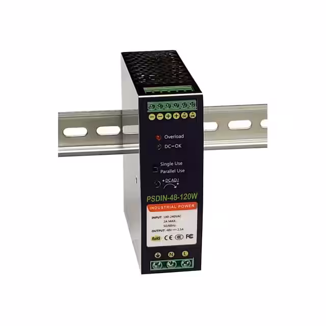 PSDIN-48-120W Tycon Systems Inc.  Fuentes de alimentación industriales para riel DIN