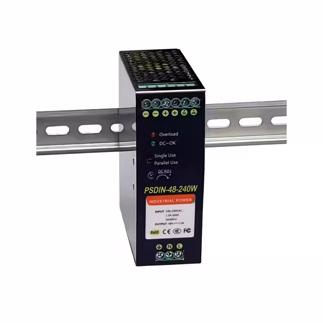 PSDIN-48-240W Tycon Systems Inc.  Fuentes de alimentación industriales para riel DIN
