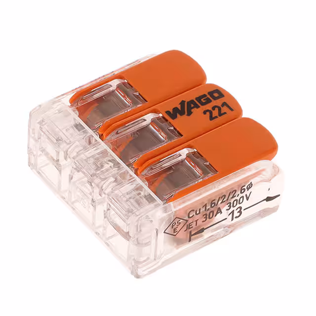 221-613/VE00-1000 WAGO Corporation  Conectores de empalme de cables